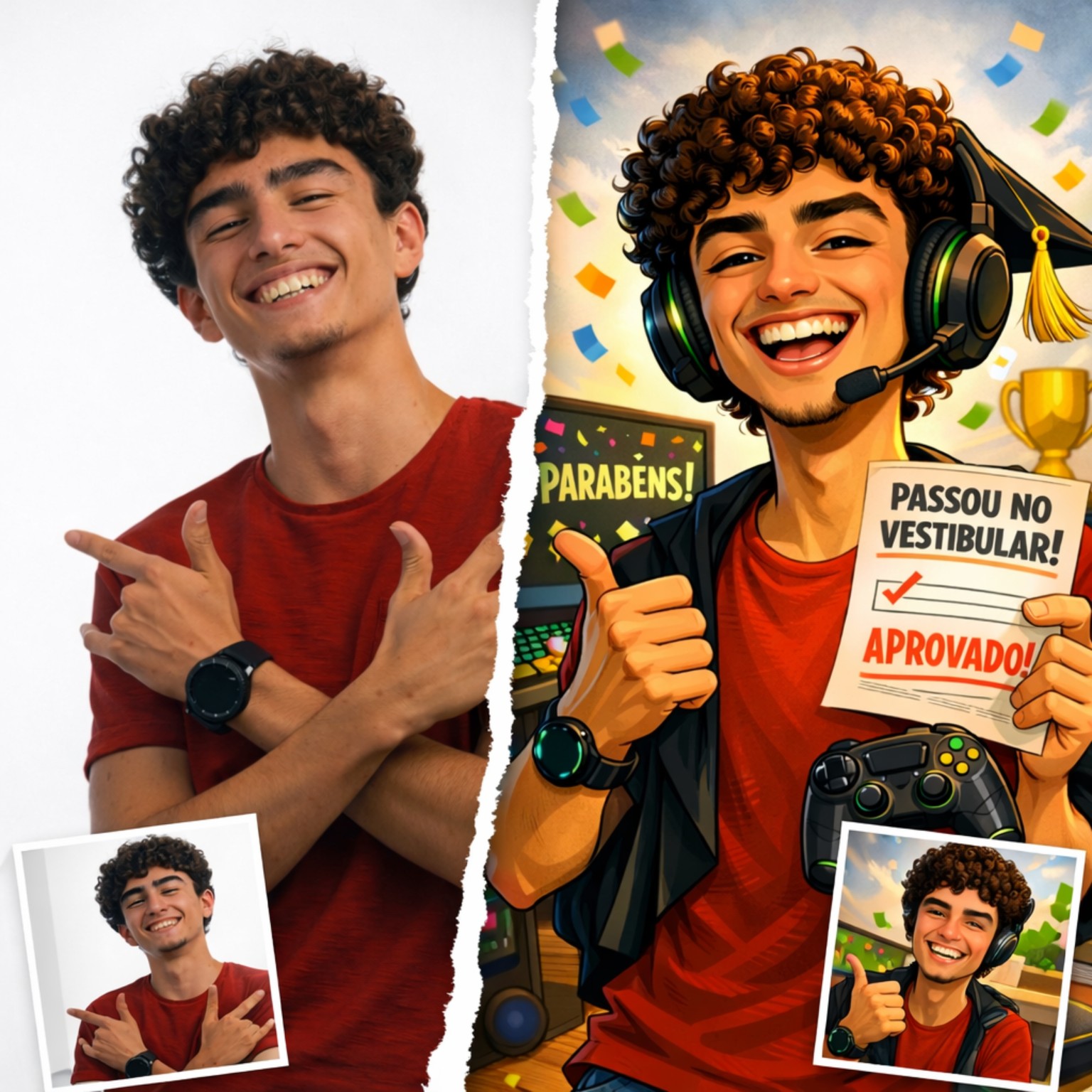 Clipe de fotos 15 anos presente personalizado